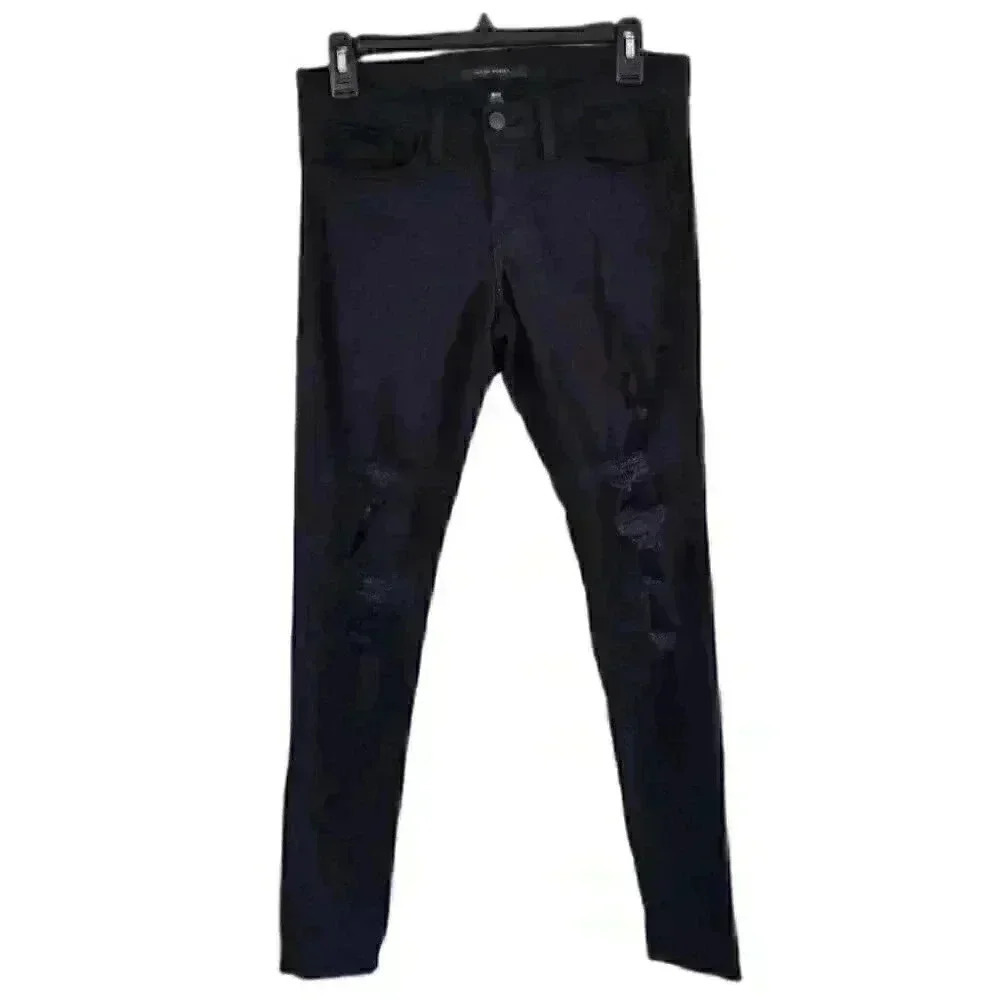 Frying Monkey Black Ripped Skinny Jeans 27